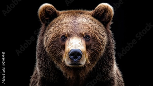 Brown Bear Close-up Portrait