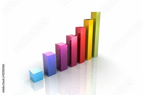 Free Download 3D, bar graph, white background - GFXLoad