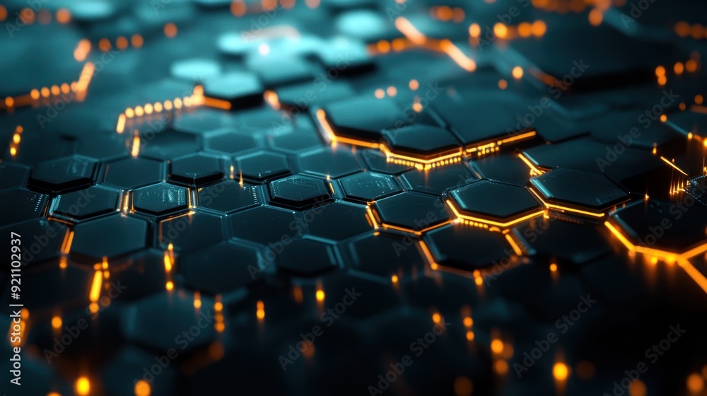 Obraz premium Abstract Futuristic Technology Background