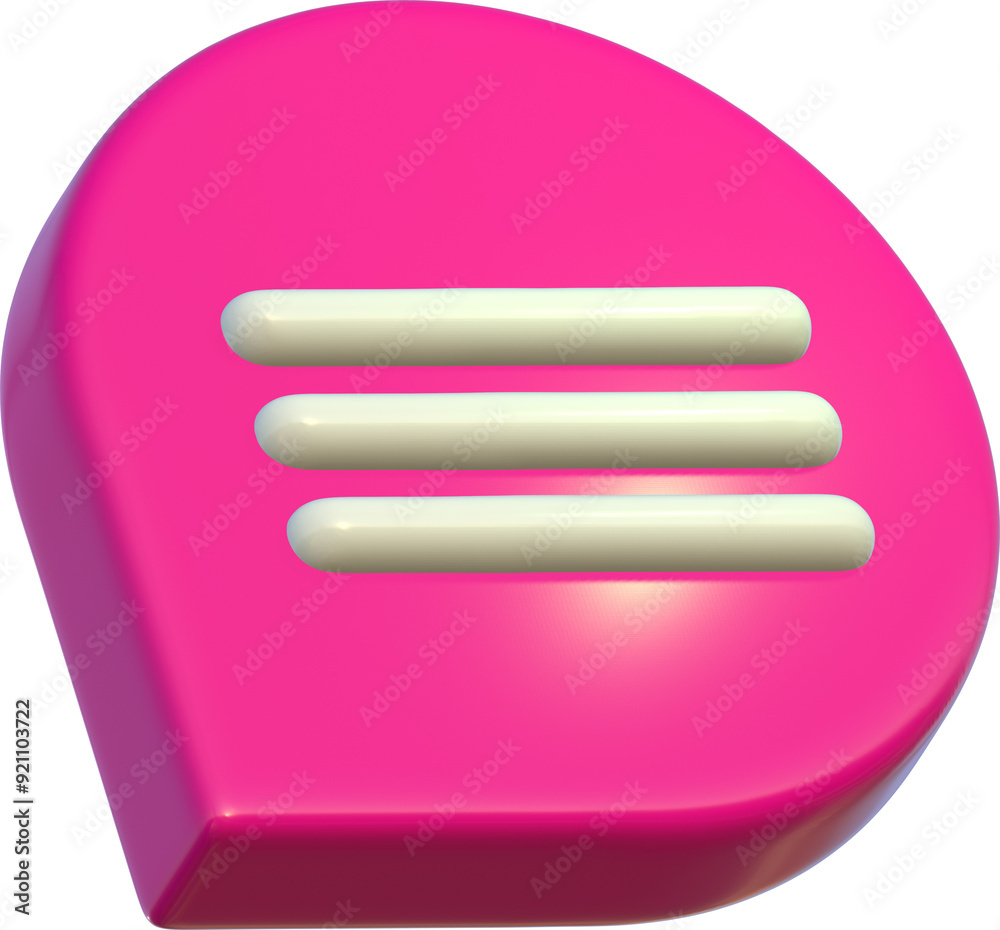 3D Chat Bubble for Social Media, Messaging, and UI Design 3D Chat Bubble for Social Media, Messaging, and UI Design