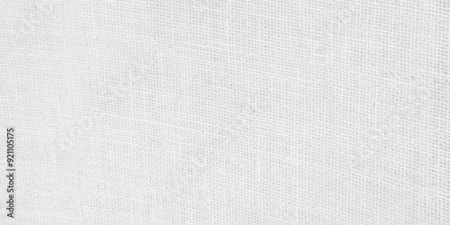 Close-up of fabric woven from burlap. White jute texture