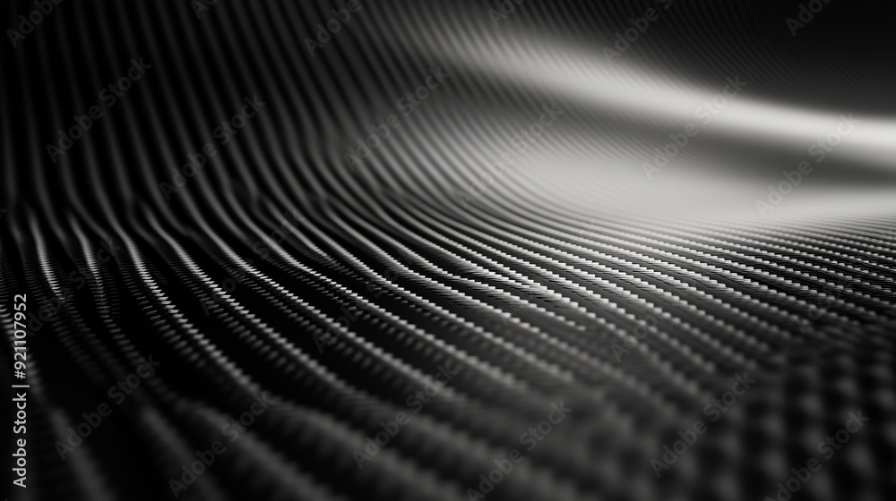 Abstract Black and White Wave Pattern Abstract Black and White Wave Pattern