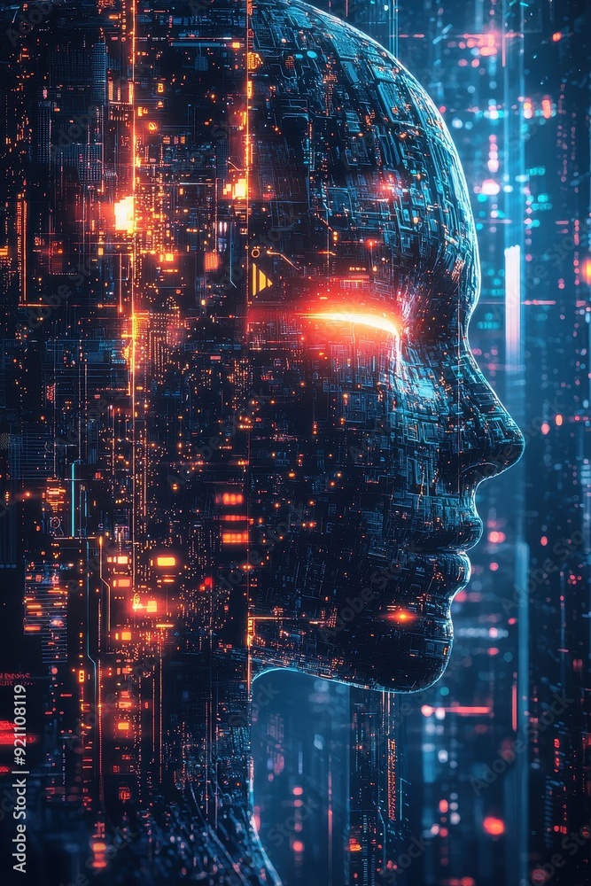 Fototapeta premium Digital Portrait