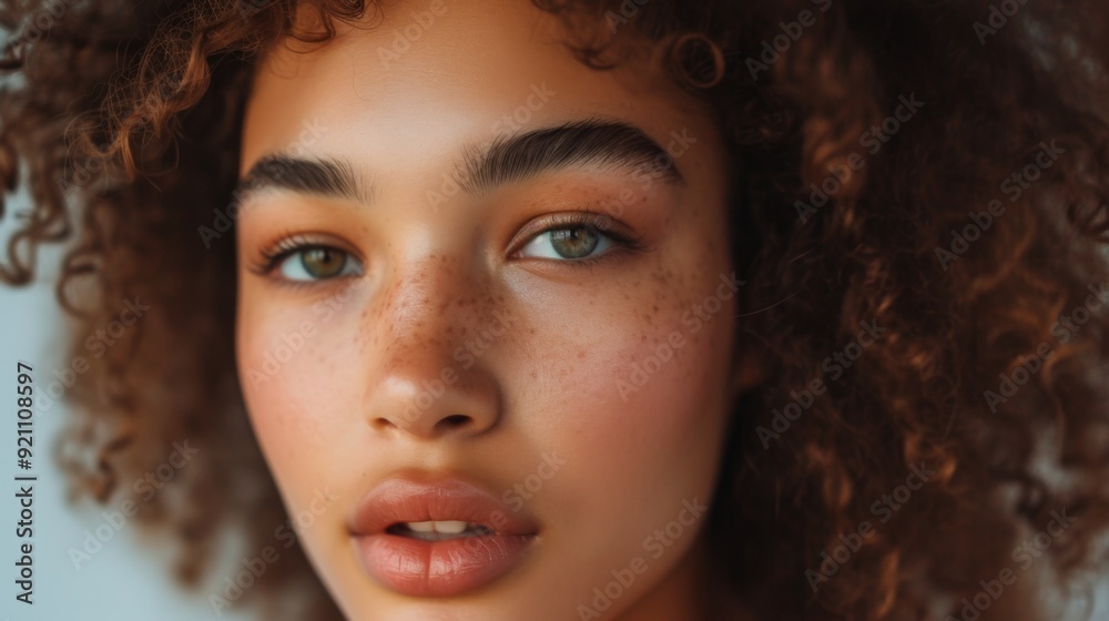 Model with natural, minimal makeup, emphasizing her fresh and glowing complexion Model with natural, minimal makeup, emphasizing her fresh and glowing complexion