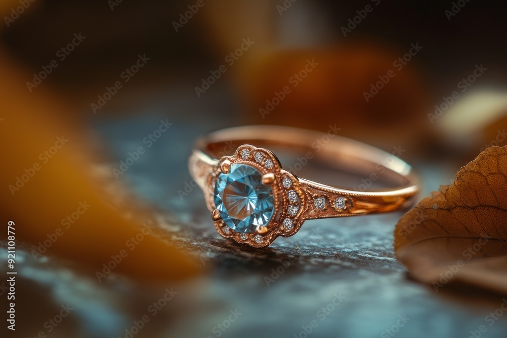 golden ring with Diamond, Engagement Ring golden ring with Diamond, Engagement Ring