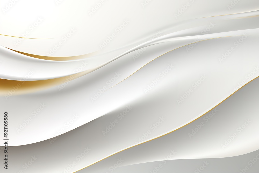 Abstract white and gold wave background. Abstract white and gold wave background.