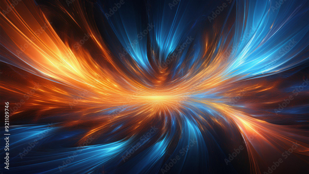 Fundo abstrato, forma de uma rajada de fogo, ,cores azul e alaranjado, amarelo. Flor de fogo, pétalas flamejantes.
Fundo abstrato, forma de uma rajada de fogo, ,cores azul e alaranjado, amarelo. Flor de fogo, pétalas flamejantes.