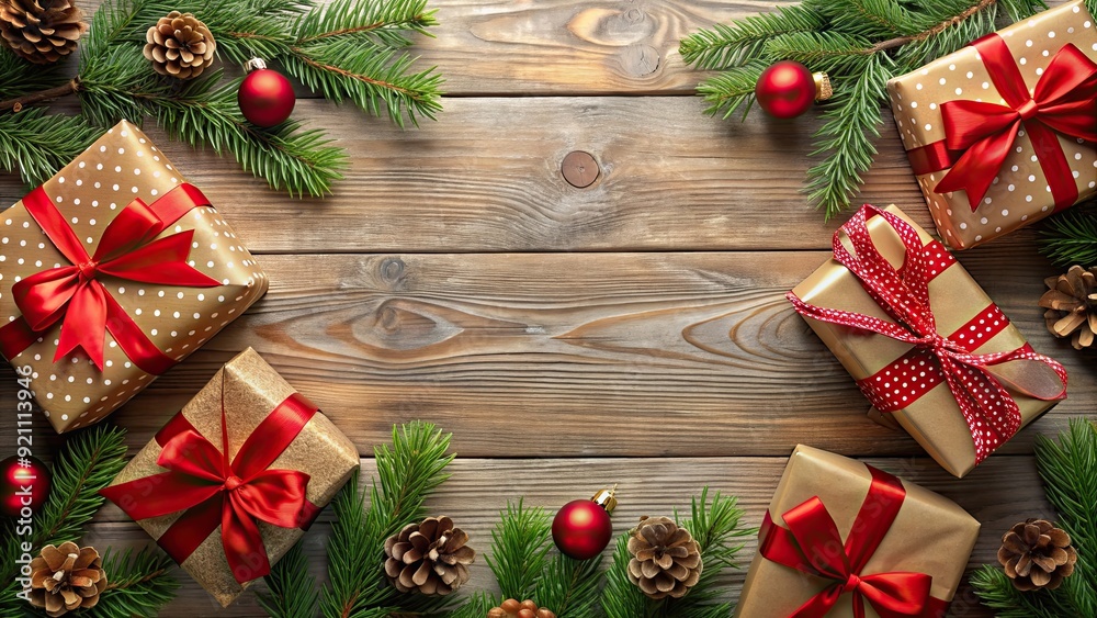 Christmas background with gift boxes , holiday, festive, presents, wrapped, colorful, celebration, surprise, red, green, ribbon Christmas background with gift boxes , holiday, festive, presents, wrapped, colorful, celebration, surprise, red, green, ribbon