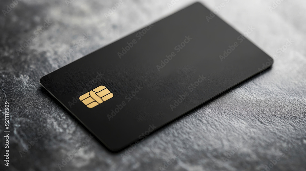 black credit card on dark background, mock up black credit card on dark background, mock up