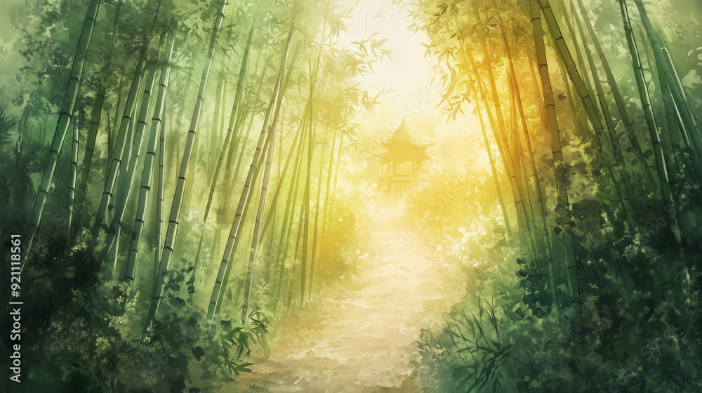 Naklejka premium a portrait photo, focusing on living room and traditional spaces in Japandi-style homes, capturing the essence of traditional architecture. Japanese and Scandinavian