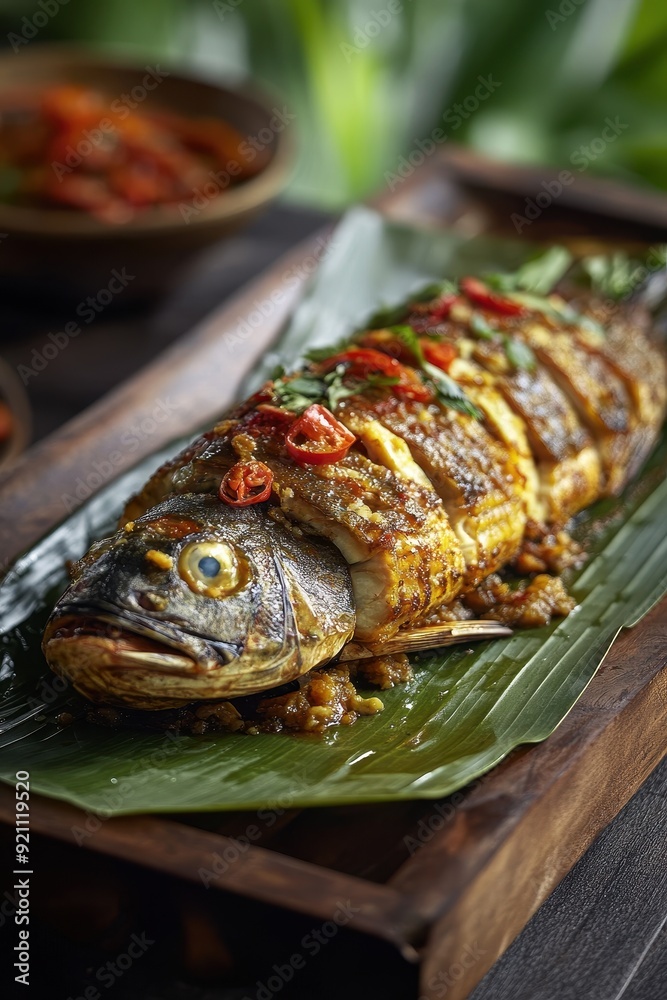 Grilled Fish with Banana Leaf Grilled Fish with Banana Leaf