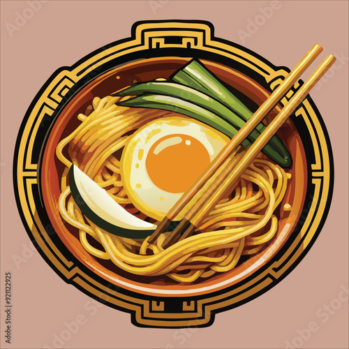 Noodles vector