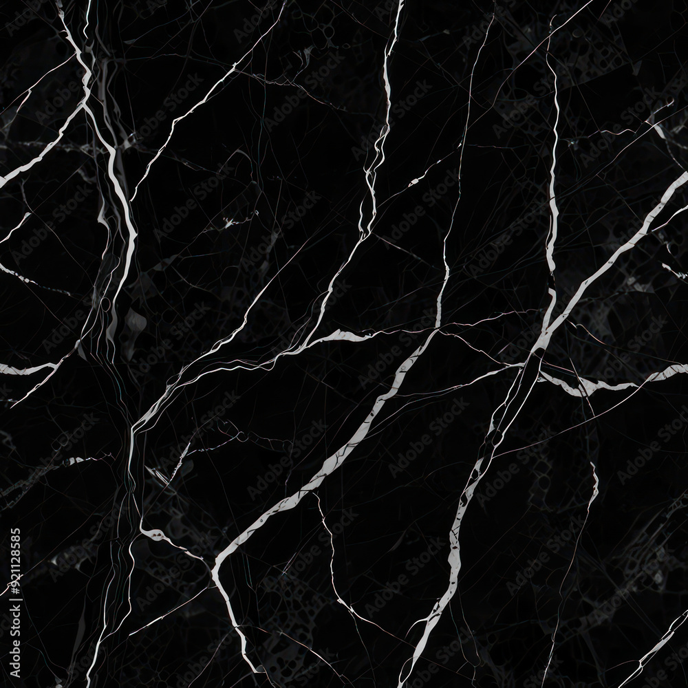 A texture of black marble with rich, deep grey hues and white veins. A texture of black marble with rich, deep grey hues and white veins.