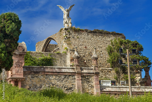 Wall of the Exterminating Angel of the Comillas Cemetery photo