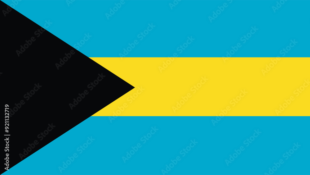 Illustration of Bahamas national flag Illustration of Bahamas national flag