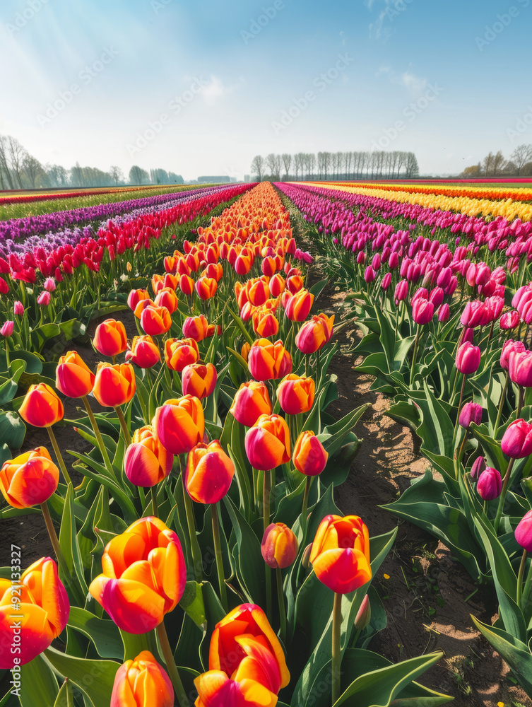 Obraz premium dutch tulip fields