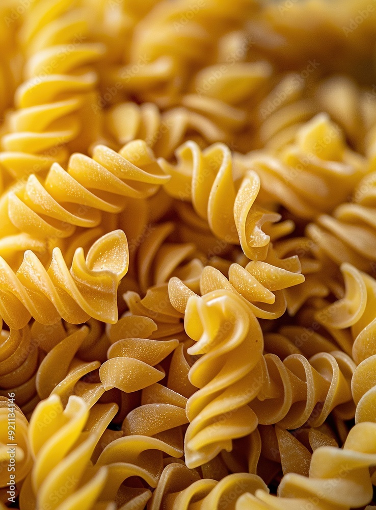A close-up image of cooked pasta noodles, arranged on a plate, waiting to be placed in the oven A close-up image of cooked pasta noodles, arranged on a plate, waiting to be placed in the oven