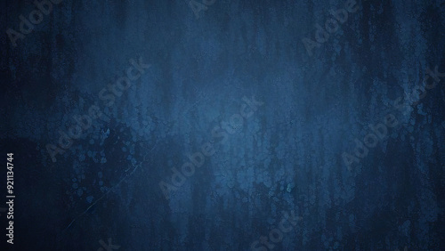 Dark blue grunge plaster texture background, symbolizing depth and resilience in artistic abstraction