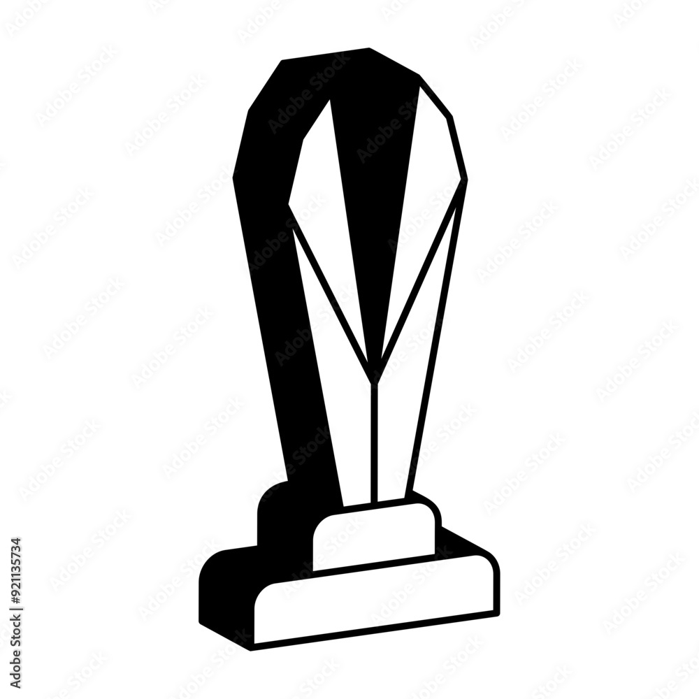Title of Paramount Awards vector icon design, token of recognition symbol, Expression of gratitude sign, distinctive insignia stock illustration, black crystal base Top Diamond Cut isometric concept Title of Paramount Awards vector icon design, token of recognition symbol, Expression of gratitude sign, distinctive insignia stock illustration, black crystal base Top Diamond Cut isometric concept