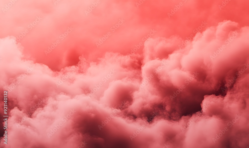 A red cloud filled sky with a pinkish hue A red cloud filled sky with a pinkish hue