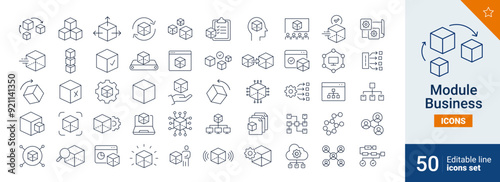 Module icons Pixel perfect. Product, data, files, network, ...	
