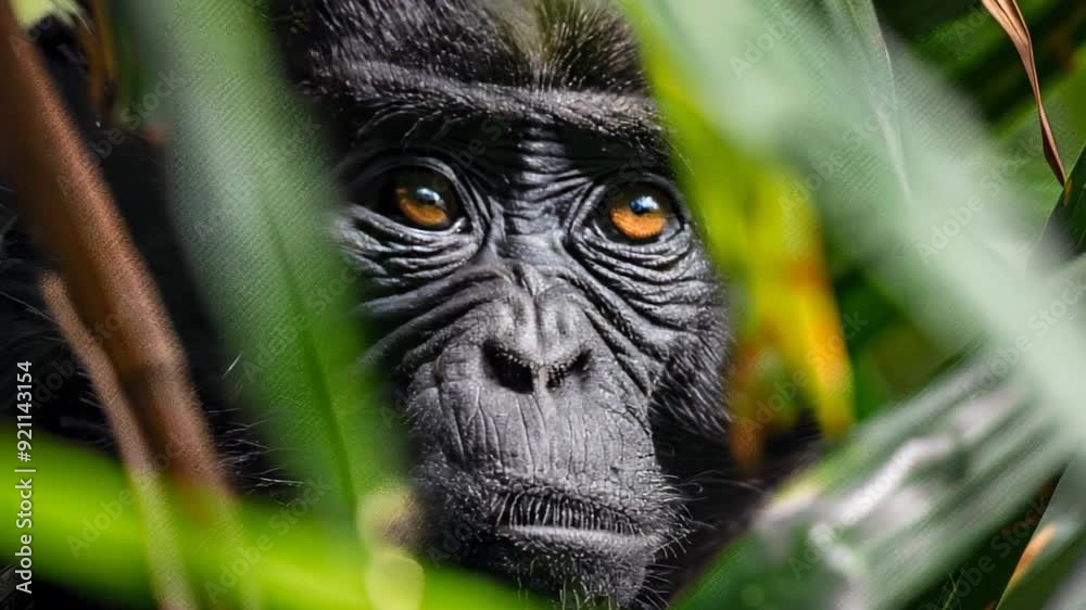 Tropical animal monkey closeup Tropical animal monkey closeup