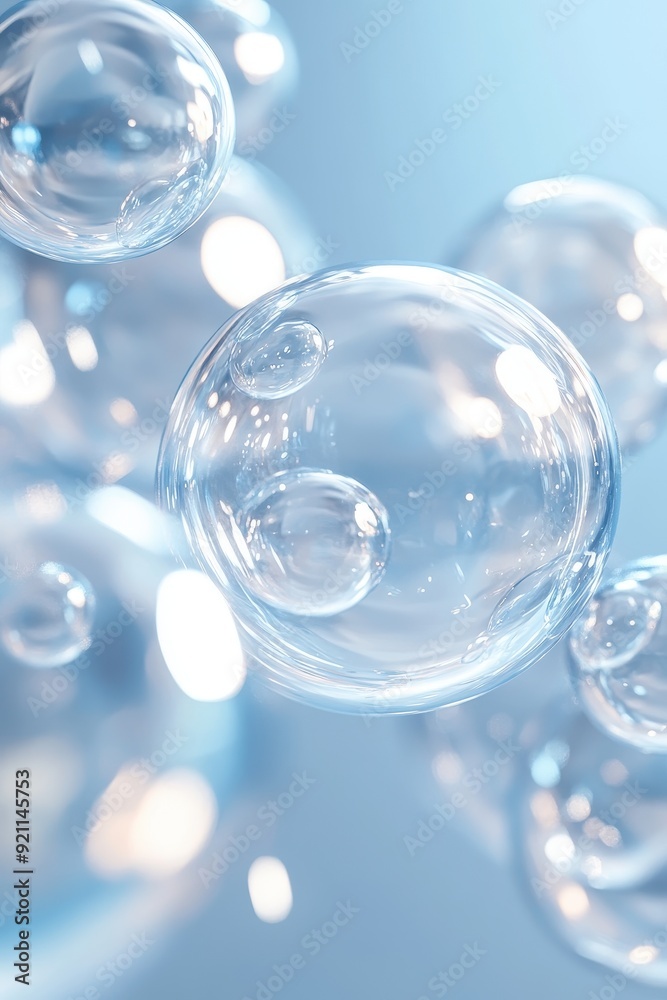 Abstract Bubbles in Blue Abstract Bubbles in Blue