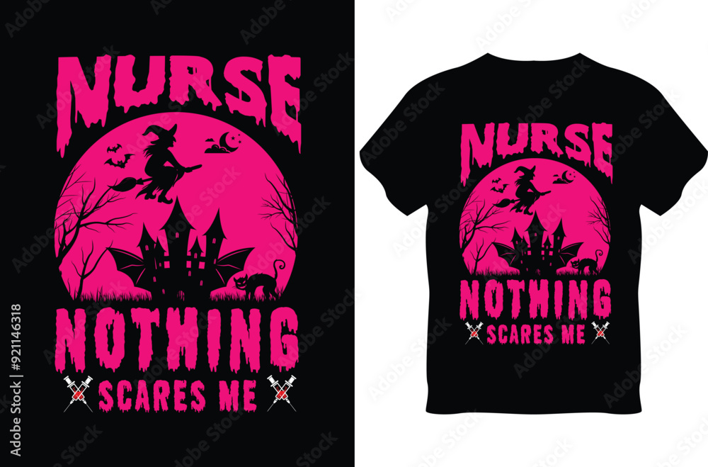 Halloween Nurse T-shirt Design Halloween Nurse T-shirt Design