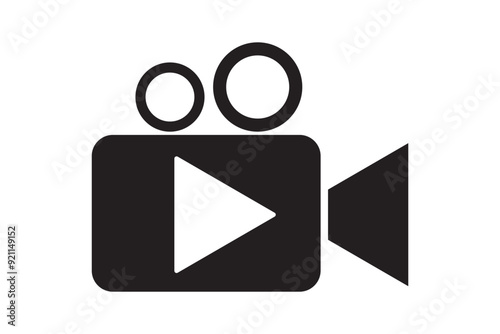 video camera icon for streaming , facetime icons video call symbol