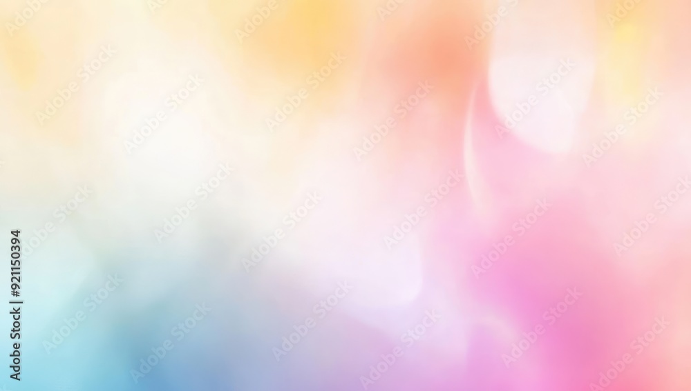 Abstract Blurred Pastel Cloud Background with Soft Rainbow Gradient in Gentle Hues, Soft and Colorful Atmosphere Abstract Blurred Pastel Cloud Background with Soft Rainbow Gradient in Gentle Hues, Soft and Colorful Atmosphere