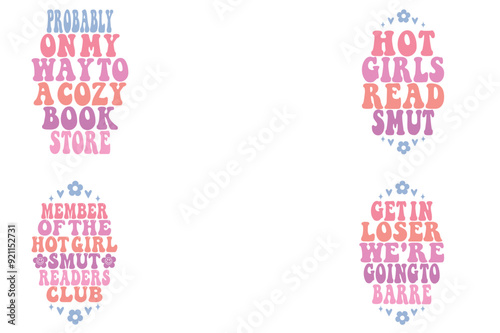 Probably on my way to a cozy bookstore, Hot Girls Read Books, member of the hot girl smut readers club, get in loser we're going to barre keychain designs