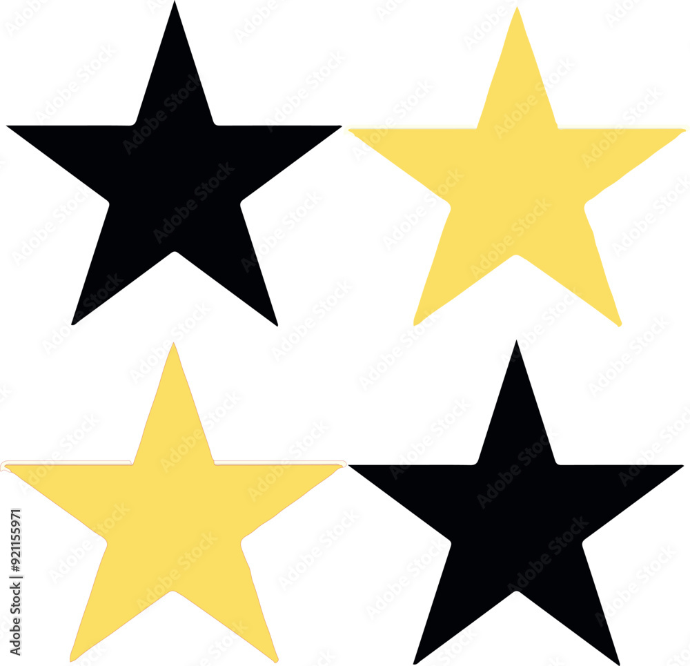 Star Shape Vector Illustration Star Shape Vector Illustration