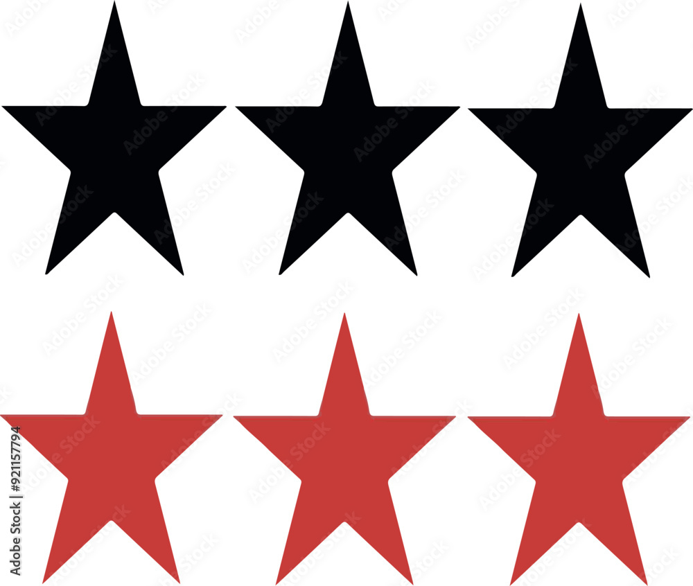 Fototapeta premium Star Shape Vector Illustration