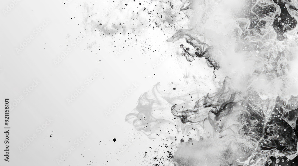 Abstract black and white smoke background with fluid patterns, perfect for artistic projects and modern design. Abstract black and white smoke background with fluid patterns, perfect for artistic projects and modern design.