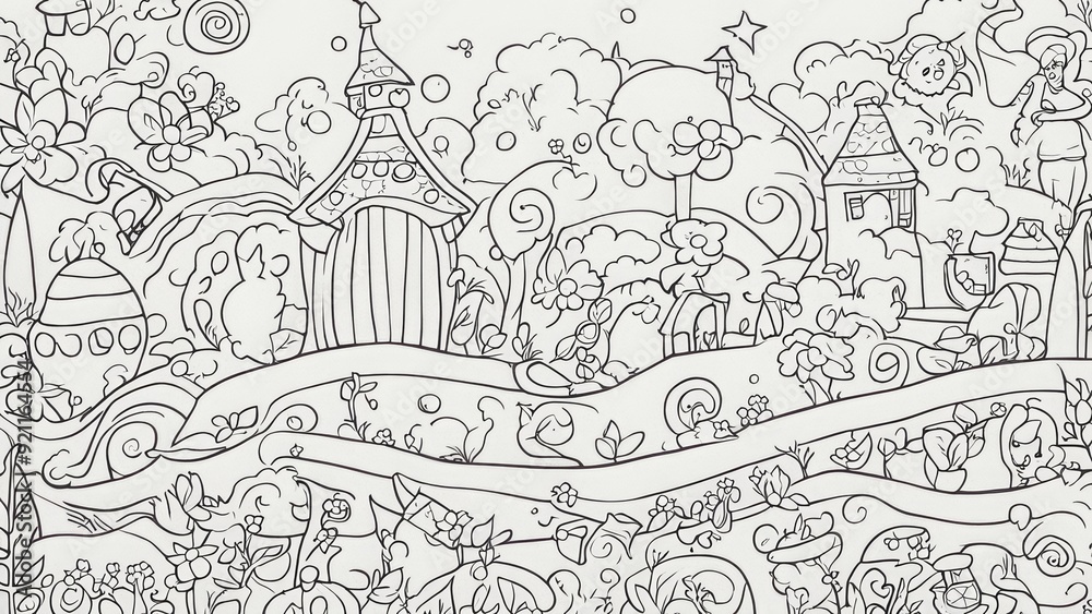 Obraz premium children's coloring book