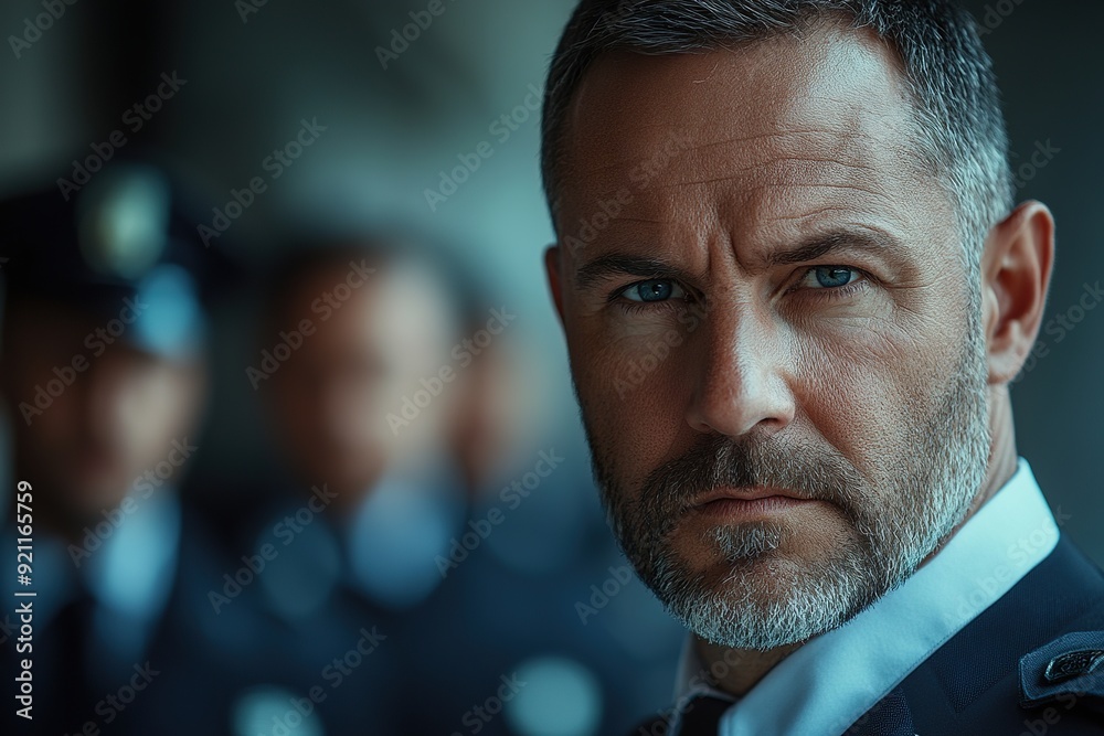 Veteran Security Guard Overseeing a Team of Bodyguards