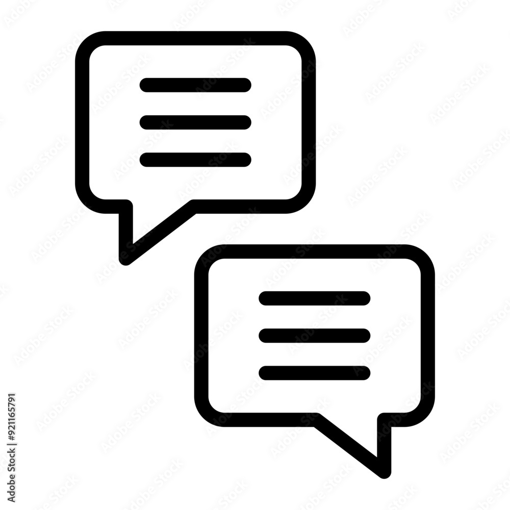 Chat Line Icon Design Chat Line Icon Design