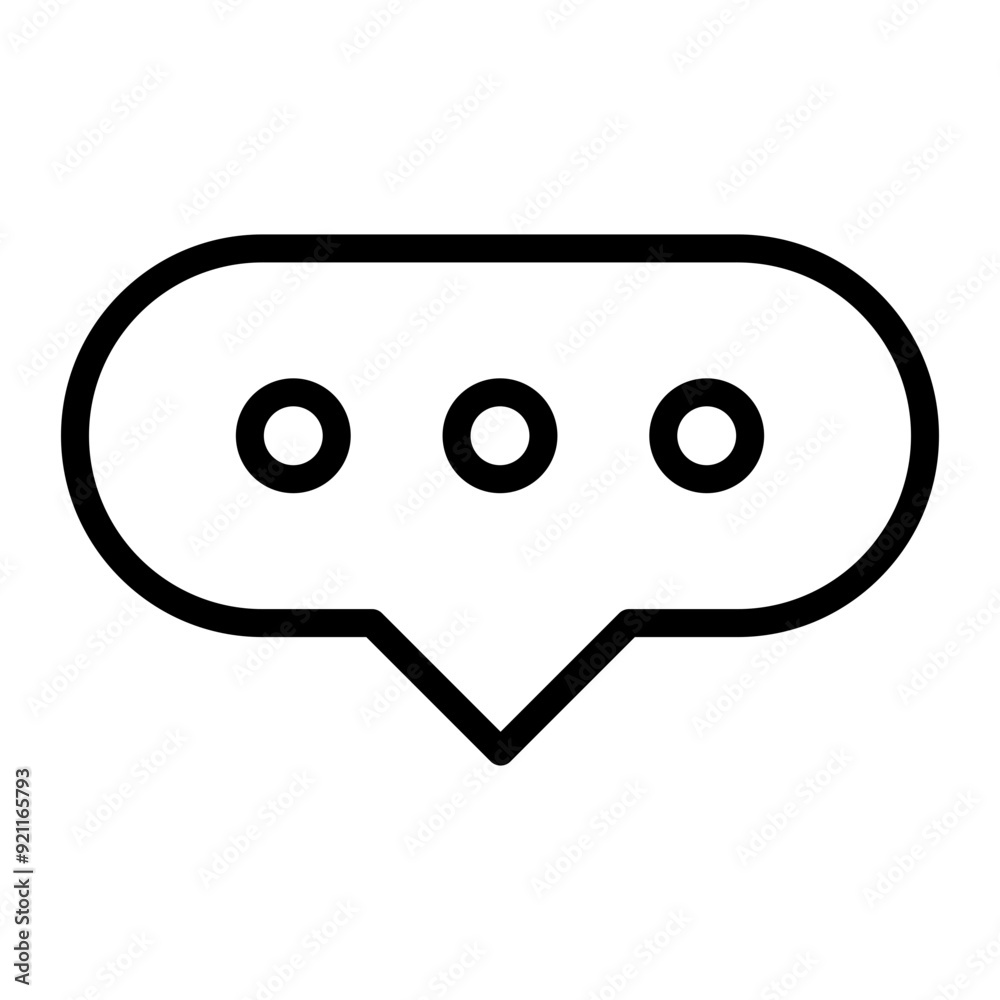 Comment Line Icon Design