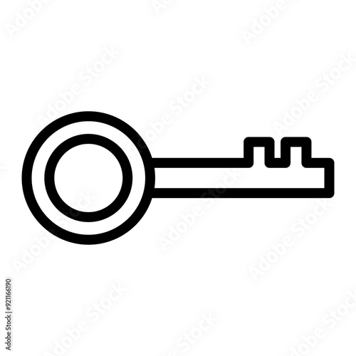 Key Line Icon Design photo