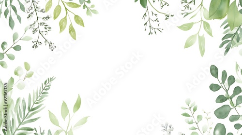 Botanical Elegance: Refined Wedding Invitation with Delicate Flourishes and Serene Garden Setting for Text Centering