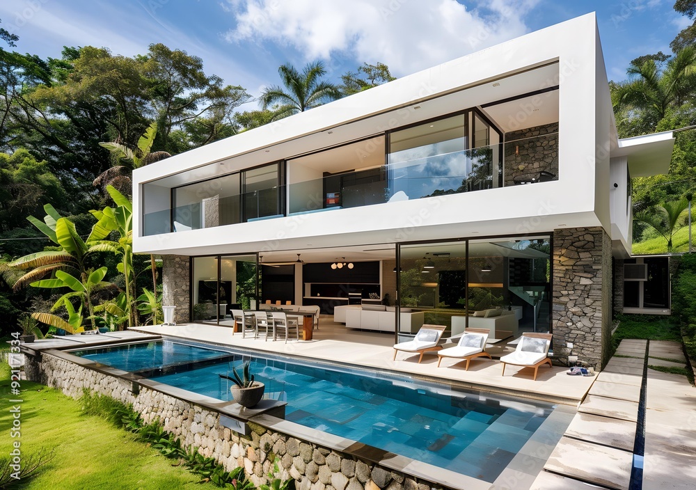 custom made wallpaper toronto digitalModern Minimalist Architecture Home with Swimming Pool