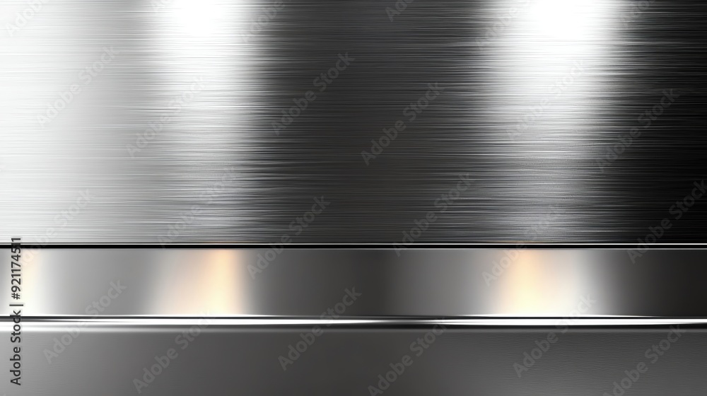 A close-up of brushed metal surface with a sleek and modern appearance, perfect for backgrounds or design elements. A close-up of brushed metal surface with a sleek and modern appearance, perfect for backgrounds or design elements.