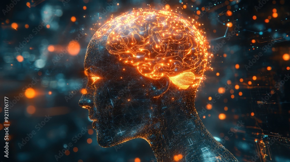 A glowing digital brain with neural connections inside a futuristic human profile, symbolizing advanced cognitive technology.
A glowing digital brain with neural connections inside a futuristic human profile, symbolizing advanced cognitive technology.