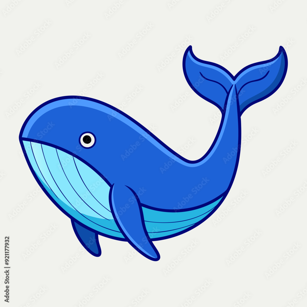 Whale fish icon vector art Illustration Whale fish icon vector art Illustration
