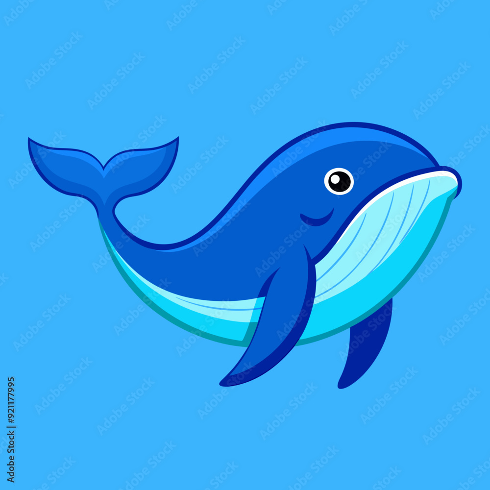 Whale fish icon vector art Illustration Whale fish icon vector art Illustration
