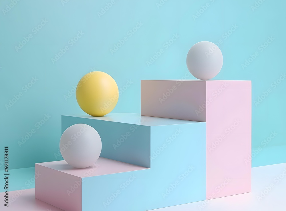 Abstract Minimalist Blue and Pink Geometric Shape Background Abstract Minimalist Blue and Pink Geometric Shape Background