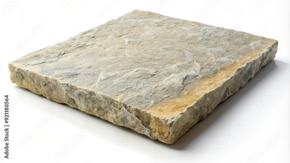 Square Natural Rock Slab with Textured Surface and Rough Edges Square Natural Rock Slab with Textured Surface and Rough Edges