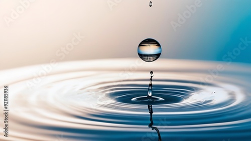 the water drop has just taken from it's surface and is being distorted by a disk of air.Steps: 20, Sampler: k_dpm_2, CFG scale: 5, Seed: 1935682565, Size: 1024x576, model: AlbedoBase XL (SDXL) photo