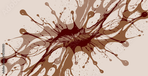 Abstract pattern. Illustration for printing on wall decorations. For use in graphics.