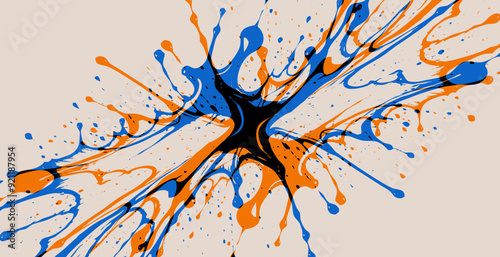 Abstract pattern. Illustration for printing on wall decorations. For use in graphics.